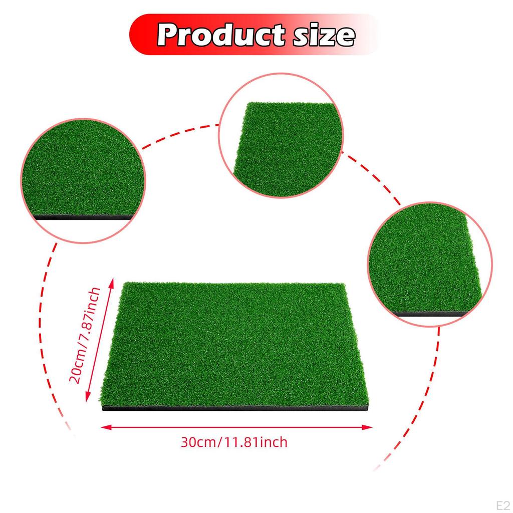 Golf Hitting Mat Practice Pad Carpet Gifts Portable Swing Training Artificial Lawn for Home
