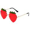 JYL TS Sunglasses UV Protection Frameless Strawberry Holiday/2861