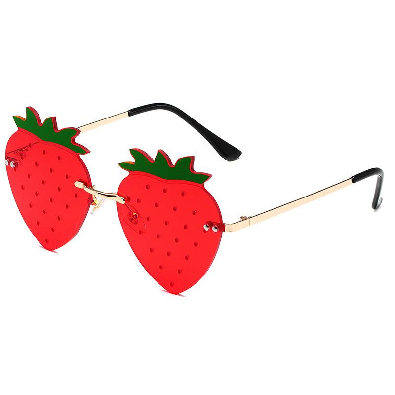 JYL TS Sunglasses UV Protection Frameless Strawberry Holiday/2861