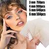 3mm/4mm/5mm/6mm 3D Pearl Face Jewels Eyeshadow Stickers Self Adhesive Face Body Eyebrow Diamond Nail Stickers Decoration