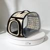 Breathable Foldable Pet Backpack: Portable Transparent Cat & Dog Bag with Large Capacity
