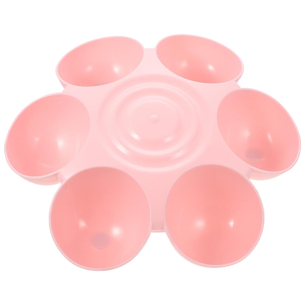 Flower Shape Pet Feeding Bowl High Grade Plastic Multiple Cat Feeder Dog Treats Dispenser Smooth Surface Dog Bowl Cat Feeder