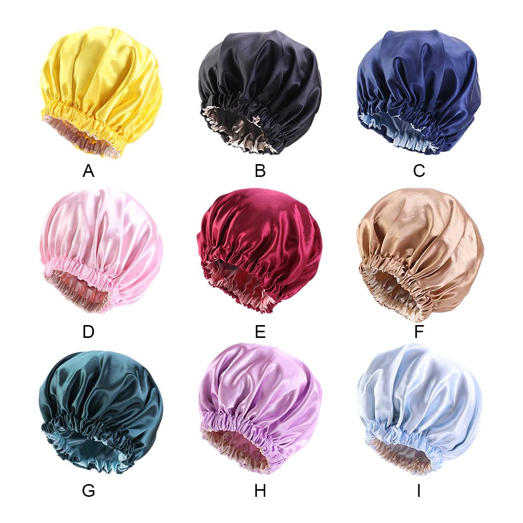 Sleep Cap For Comfortable Night S Rest Made With Satin Double Layer Hair Bonnet