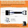 Pelle Ramasse Crottes - KCVV - 60cm - Long Manche - Plastique ABS - Pliable