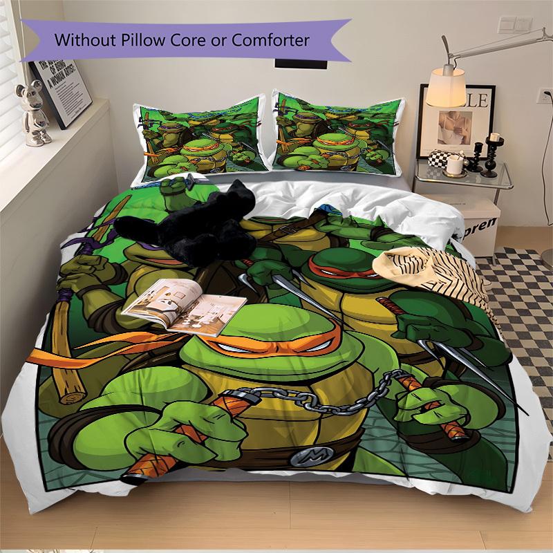 3pcs Turtles Bedding Set. Soft and Comfortable with No Core Included (1x Duvet Cover + 2x Pillow Covers) yy251031069