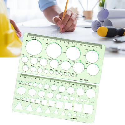 Geometric Template Ruler Technical Drawing Painting Drawing Tool Circle Stencil  Drafting Supply