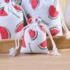 20pcs Handbag Jewelry Storage Bag Cartoon Packaging Coin Purse Drawstring Linen Pouch  Gift Bag