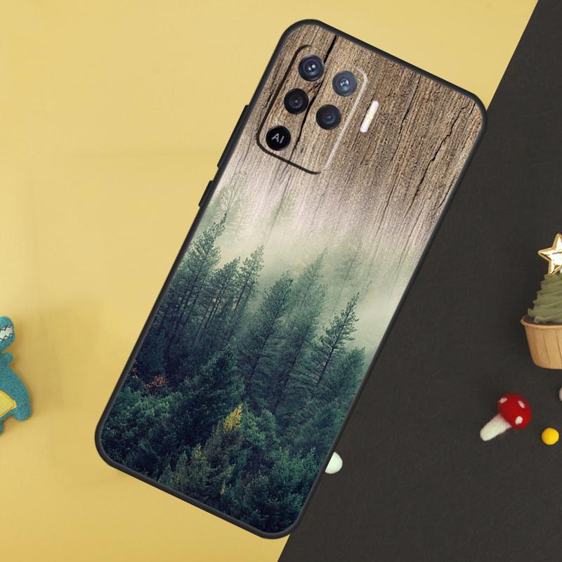 Nature Forest Mountain Case For Oppo A60 A80 A40 A15 A16 A17 A57 A94 A74 A54 A76 A96 A18 A38 A58 A78 A98 A5 A6 Pro