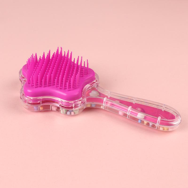 Pentagram Cartoon Magic Comb: Transparent, Anti-Tangle, Portable Hair Smoothing Comb for Kids