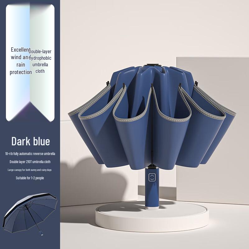 Полностью автоматический двухслойный складной зонт Nanqiao с обратным сложением