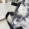 Student School Bag Nylon Backpack Men's Large Capacity Graffiti Backpack