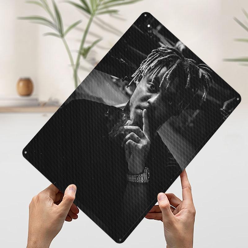 Juice Wrld Portrait Metal Poster Customized Wall Art Retro Vintage Tinplate Signs for Decoration Bedroom Decorations House Decor