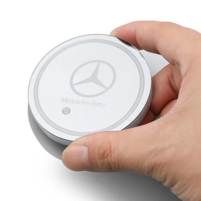 

C200 E200 New For Mercedes Benz Luminous Car Coaster Water Cup Holder Non Slip Pads Mats for Mercedes Benz E C G M R S Class W1