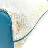 Hermes Shoulder Bag Jardine PM Tote Bag ToileH / Taurillon Clemence Blue/natural
