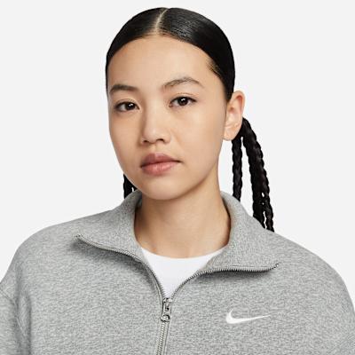 Nike Sportswear Phoenix Fleece Polo Shirt Women's Gray
