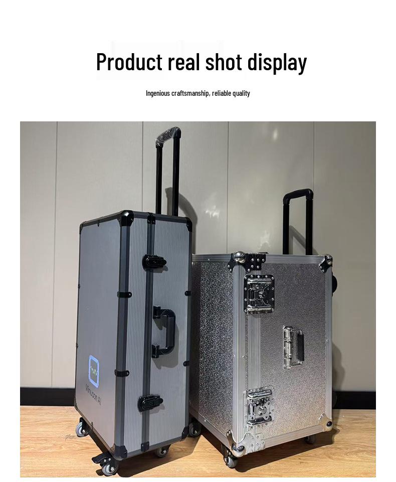 Customized Aluminum Alloy Shockproof Flight Case - Compression-Resistant Instrument Tool Box Trolley