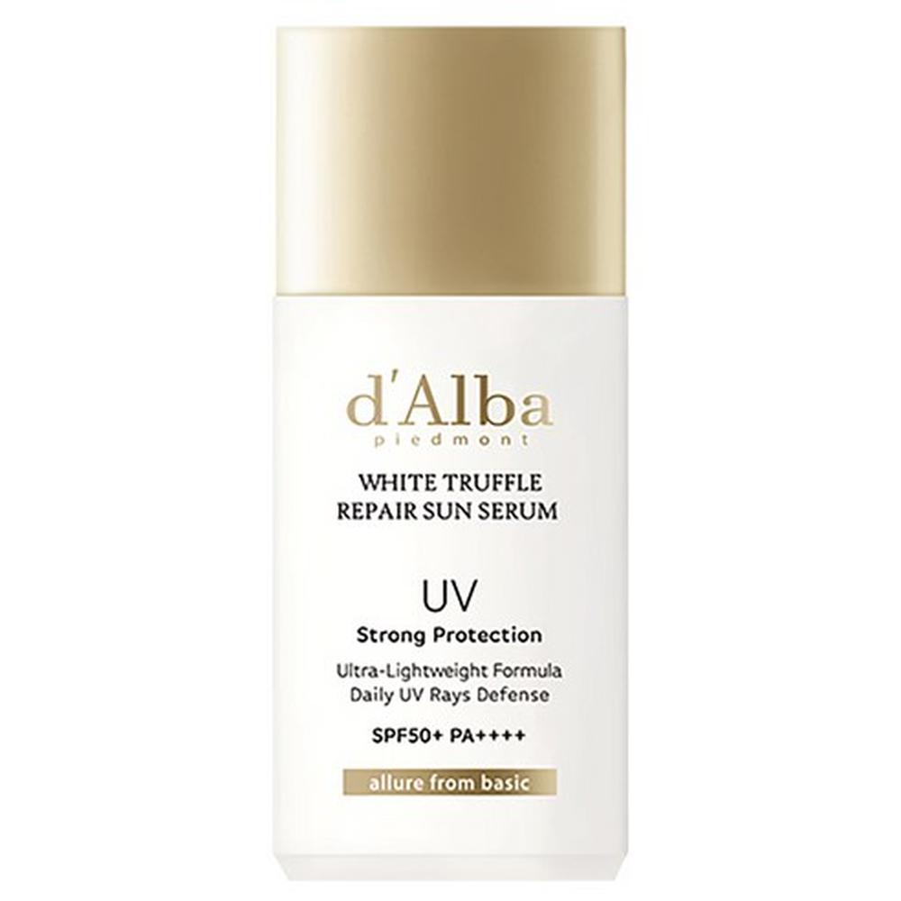 d'Alba White Truffle Repair Sun Serum SPF50+ PA++++ 35ml – Serum Texture UV Shield, Repair Support, Korean