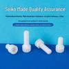 PTFE Teflon Säure- & Alkalibeständiger Sechskant-Zylinderkopf-Isolierschraubenbolzen M5/M6