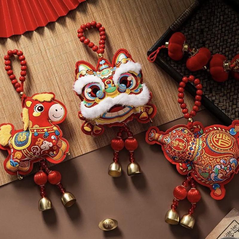 2026 Chiense New Year Decoration Horse Door Pendant Tet Decoration Hanging Ornament Spring Festival Supplies