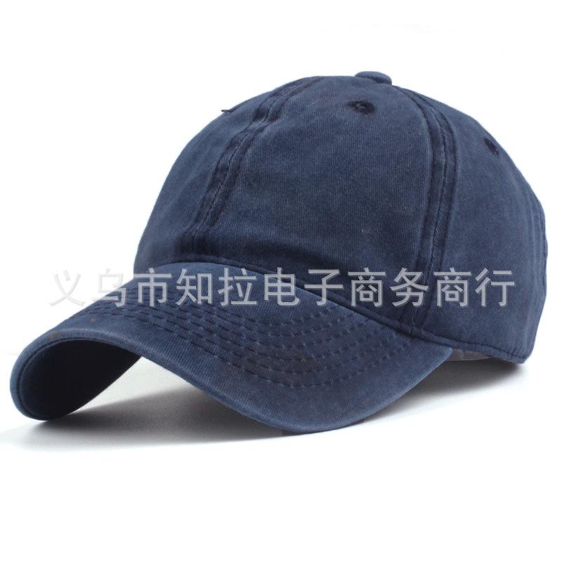 Solid Color Light Board Old Washed Baseball Cap Fashionable Couple Simple Cap Casual Hip Hop Hat