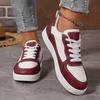 Fashion Womens Walking Shoes Platform Soles Skateboard Shoe Comfortable Fashion Women Tennis Sneakers Color-blocked