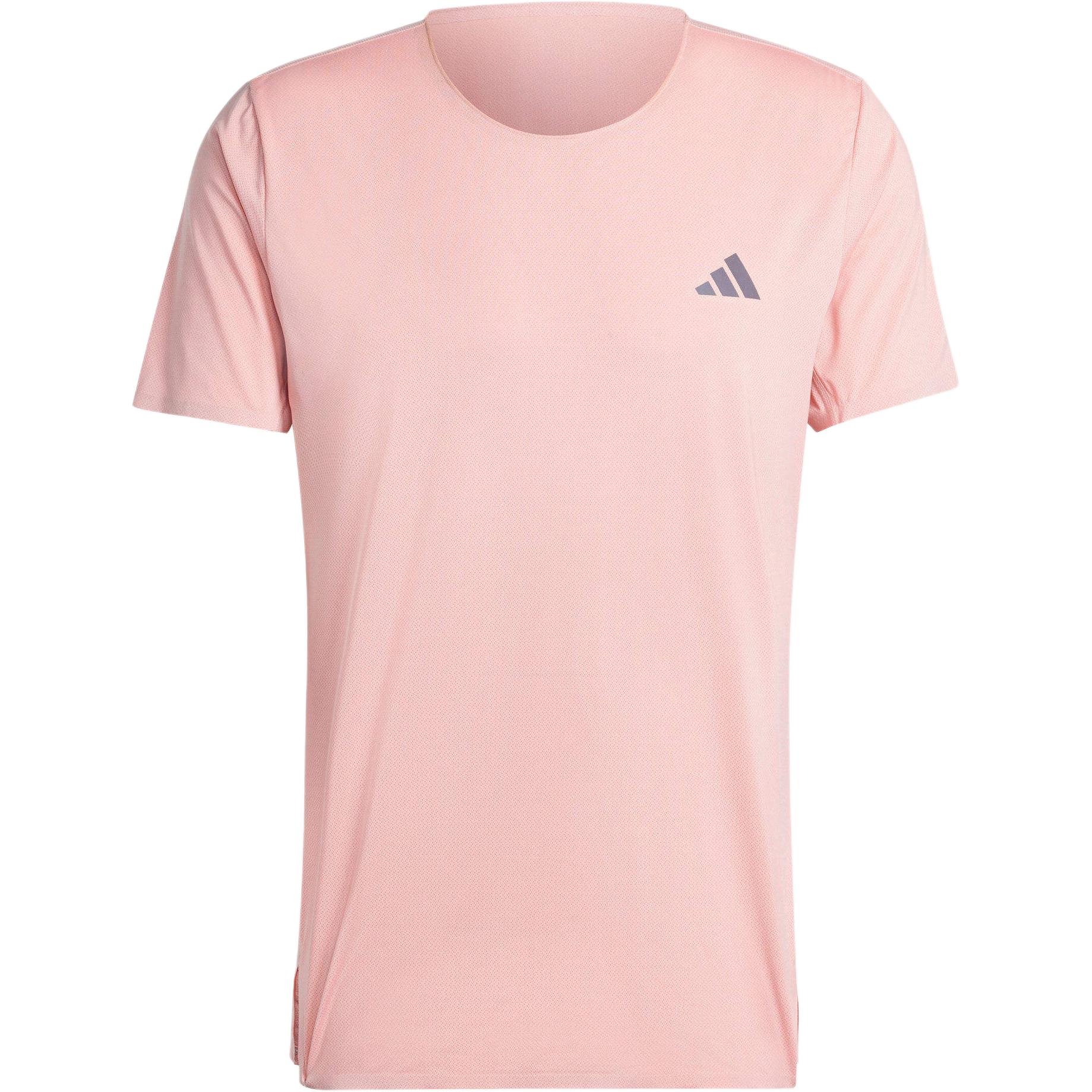 

Adidas Adizero Slim-Fit Round Neck Short Sleeve T-Shirt Men Tops Pink IM8548 S
