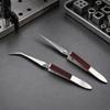 2 Pieces Rebound Clamp Tweezer Easy-Grip for Model Making