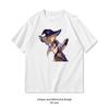 Lisa Genshin Impact Tshirt Woman Man Summer Cotton Graphic T Shirts Adult Streetwear Camisetas Tops Oneck S3xl Cartoon