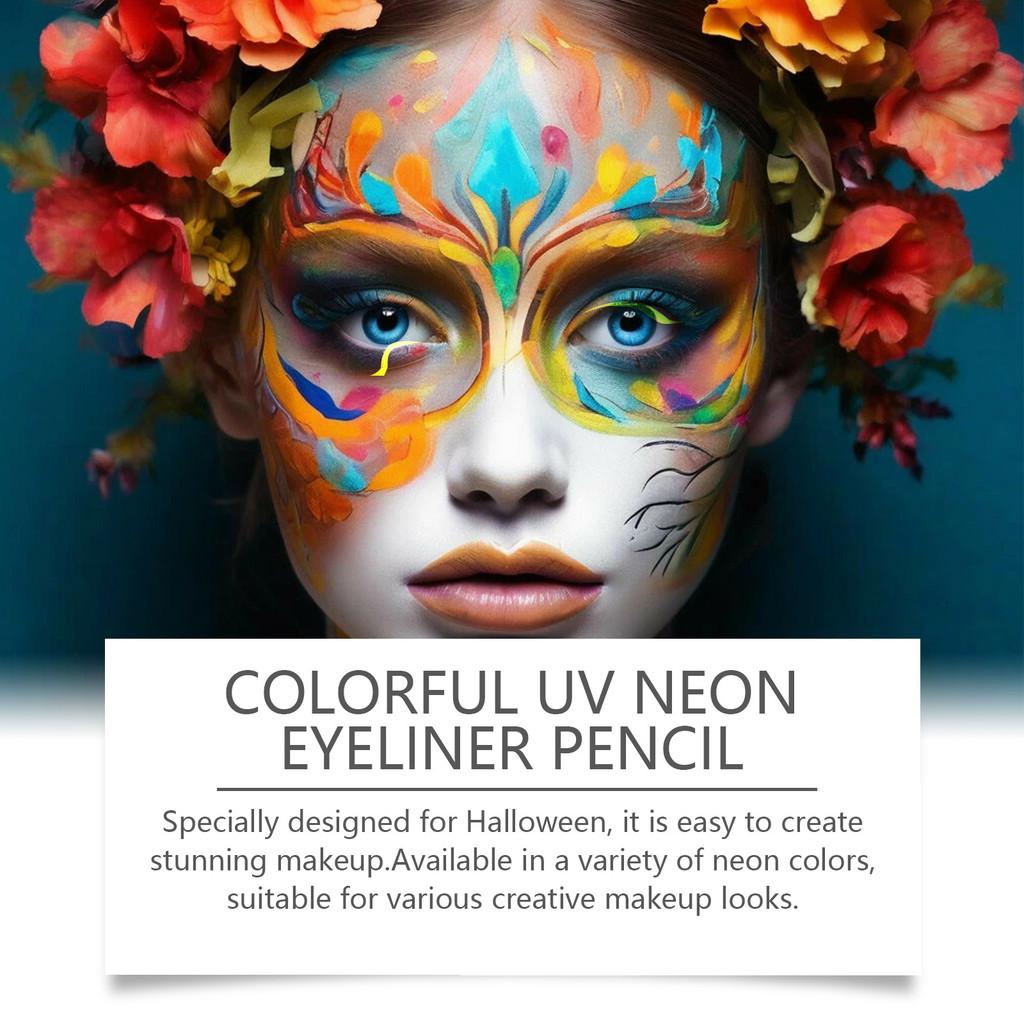 Eelhope 8 Color Neon Liquid Eyeliner Set Smooth Long Lasting Makeup For Halloween