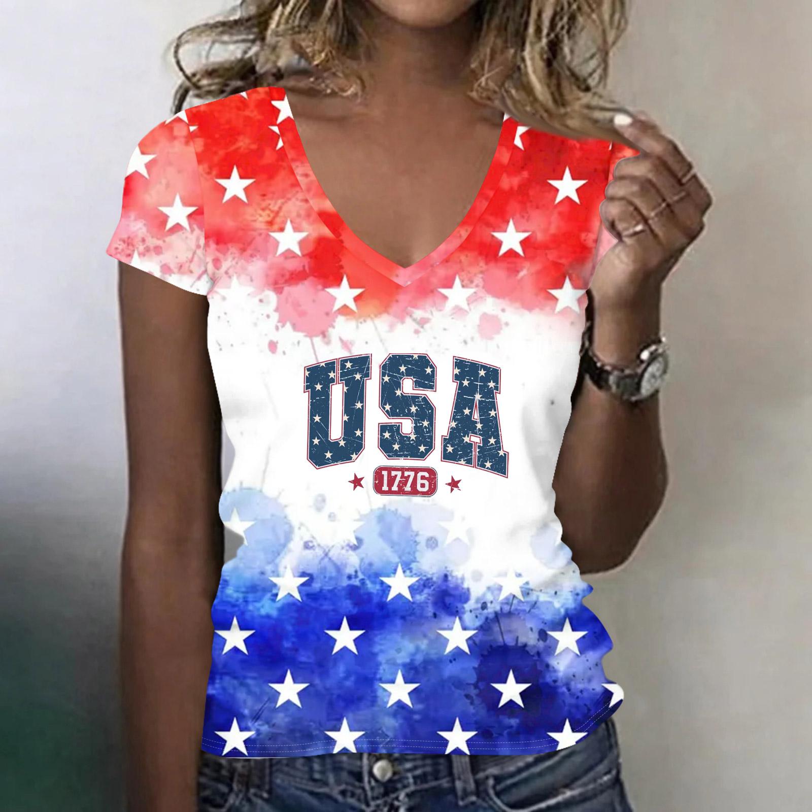Women s V-neck Pleated Loose Ruffle Short-Sleeved Lightweight Casual Work Tops Women L синий