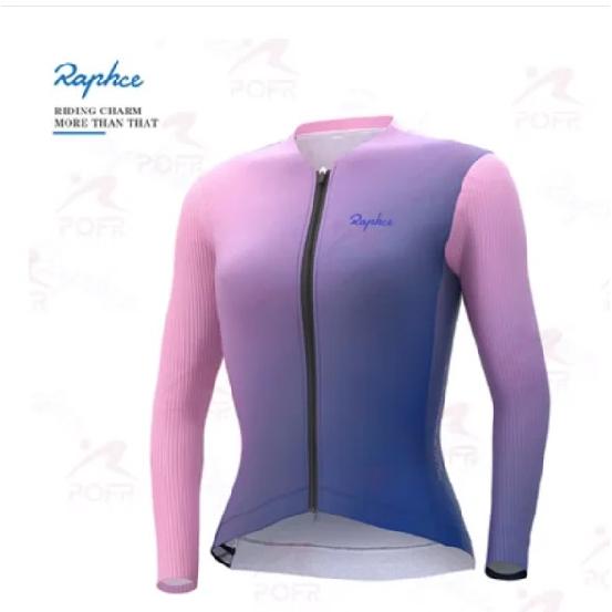 Raphce Competitive Women's Slim-fitting Cycling Jersey Trousers Road Bike Quick-drying Breathable Sun Protection Long Sleeves