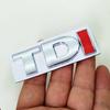 CJOZW1 3D Metal Car Logo TDI Rear Trunk Badge Sticker Front Grill Emblem For Volkswagen VW Polo Golf 4 6 7 MK6 Touran Jetta Passat B5