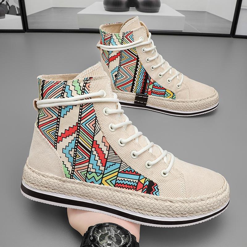 Móda Móda Jaro Pohodlné Tenisky Pánské Plátěné Boty Prodyšné Chladivé Streetové Boty Pánské Značkové Tenisky Černé Pánské Ležérní Boty