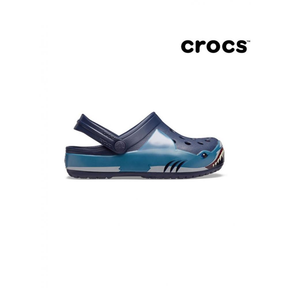 

Crocs Детские Веселые Лаборатории Shark Band Light Clog темно-синие 206159 410 C8150