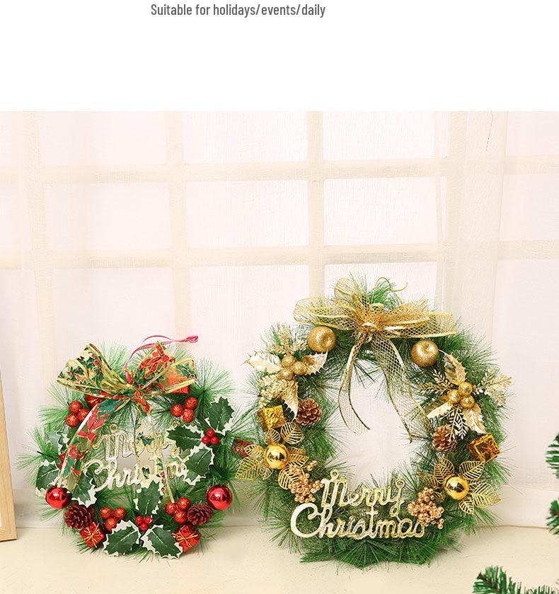 Julekrans og Hengende Ornamenter - Festlig Vegg- og Dørdekorasjon, Kreative Anheng og Gaver.