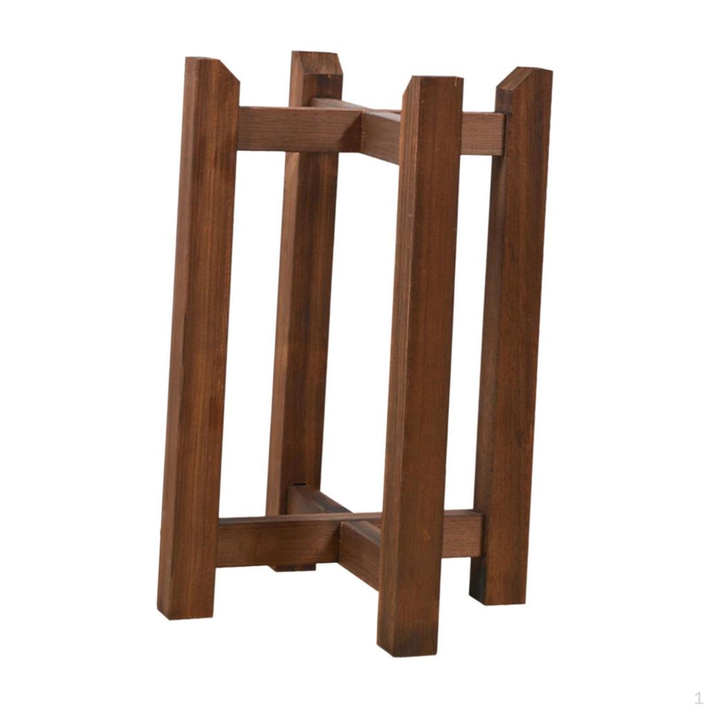 Corner Plant Stand Flowerpot Display Rack Easy To Use Non-slip Wood Stable Planter