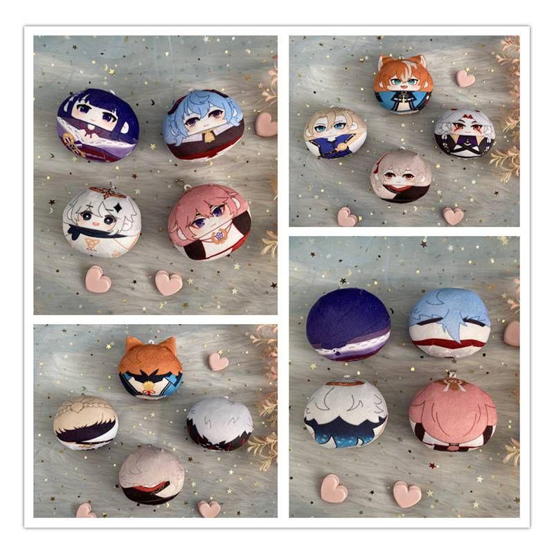 Genshin Impact Plush Dumpling Albedo Xiao Zhongli Thoma Key Chain Soft And Safe Gift