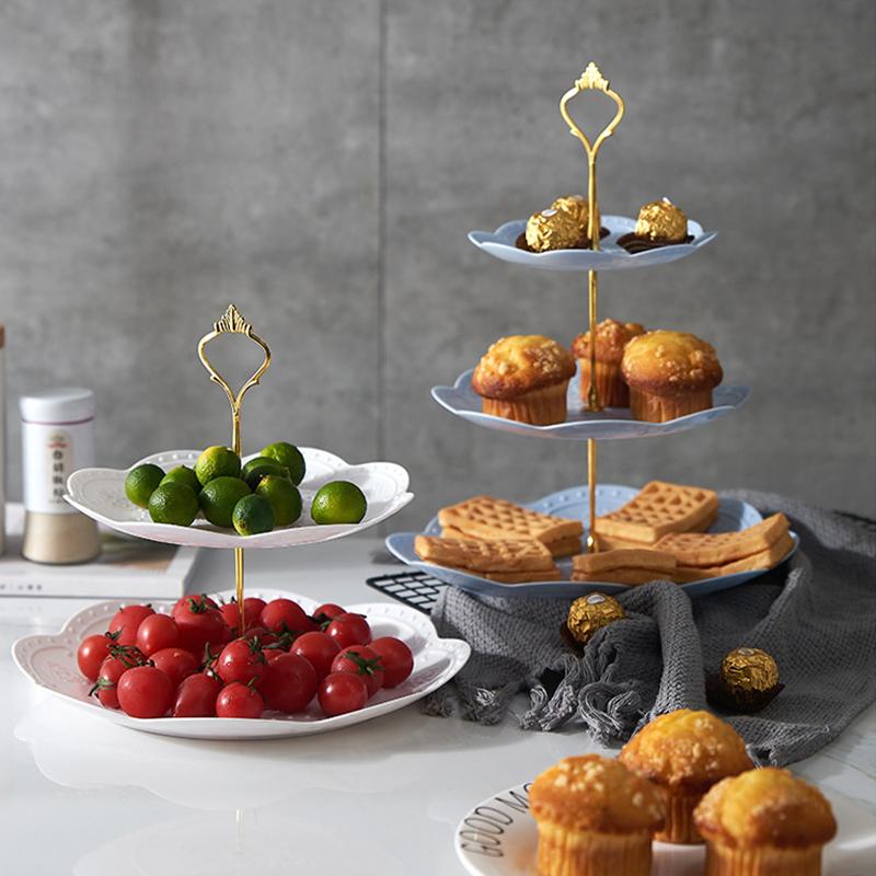 2/3 Katlı Cupcake Standı Servis Standı Tatlı Kulesi Meyve Tepsisi Çay Partisi Bebek Partisi Düğün Noel Partisi İçin