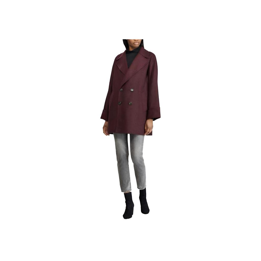 Polo Ralph Lauren Solid Double-Breasted Wool Blend Trench Coat Women coats 211722110-001