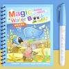 Children Early Education Toys Magical Book with Pen Water Drawing  Toys Gift Reusable Coloring Book Magic Drawing Book