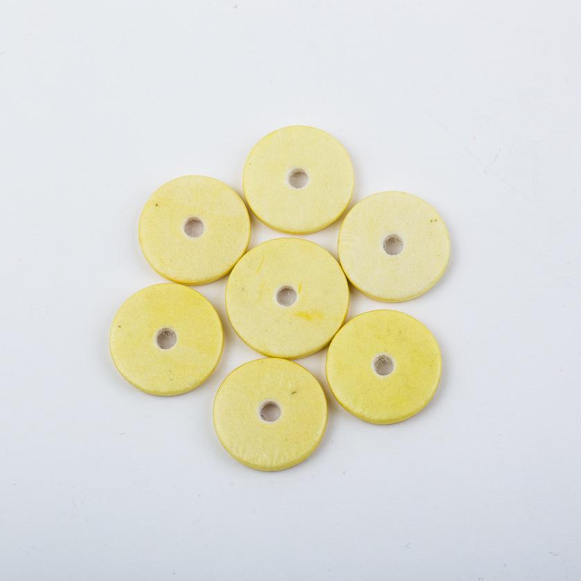 

Yellow Flute Pads: Set of 16 Round Leather Pads, Sheep Gut Material, Flute Accessories