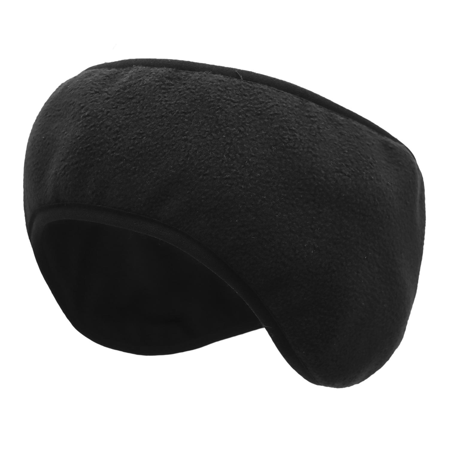 

Windproof Fleece Softshell Headband for Cycling & Running - Warm Ear Warmer for Autumn/Winter One Size чёрный
