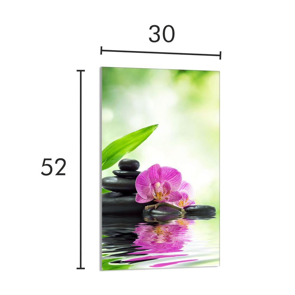 SZKLANA DESKA DO KROJENIA 30x52 Orchidea