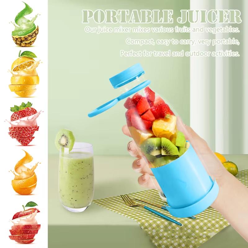 Liquidificador Elétrico USB 40W 6 Liquidificador Elétrico Mini Portátil Liquidificador Misturador de Frutas Extratores Liquidificador Elétrico Rápido Smoothie Fabricador de Gelo