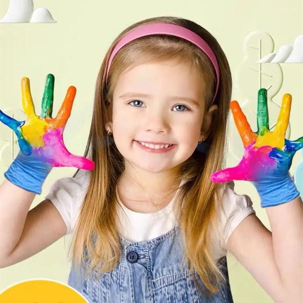 5 Pairs Latex Free Food Service Gloves Kids Cooking Gloves New Disposable Nitrile Gloves