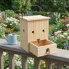 Carpenter Bee Trap for Outside Hanging Bee Trap Eco-Friendly Wooden Bee Trap for Safe Outdoor Wasp Control