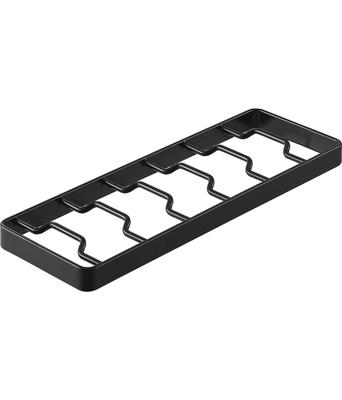 Yamazaki Tower Bowl Stand, Large, Black, W32 X D11 X H2.5cm, for Standing Storage In Drawers and Cupboards, Model 1374