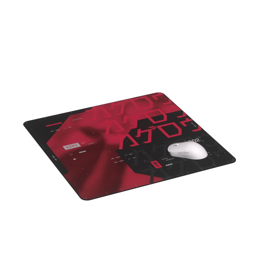 AIM1 KAGERORED Gaming Mouse Pad, Control Balance Type, Square Size 500x500x3.5mm, Stitched