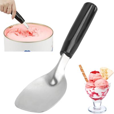 Stainless Steel Ice Cream Spade Commercial Grade Ice Cream Scoop for Desserts Thickened Ergonomic Handle Ice Cream Shovel