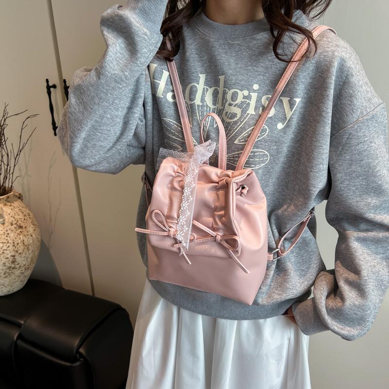 Niche Backpack Commuting Casual Backpack Handbag High-end Versatile Fashionable Comfortable Solid Sweet Cute Personality